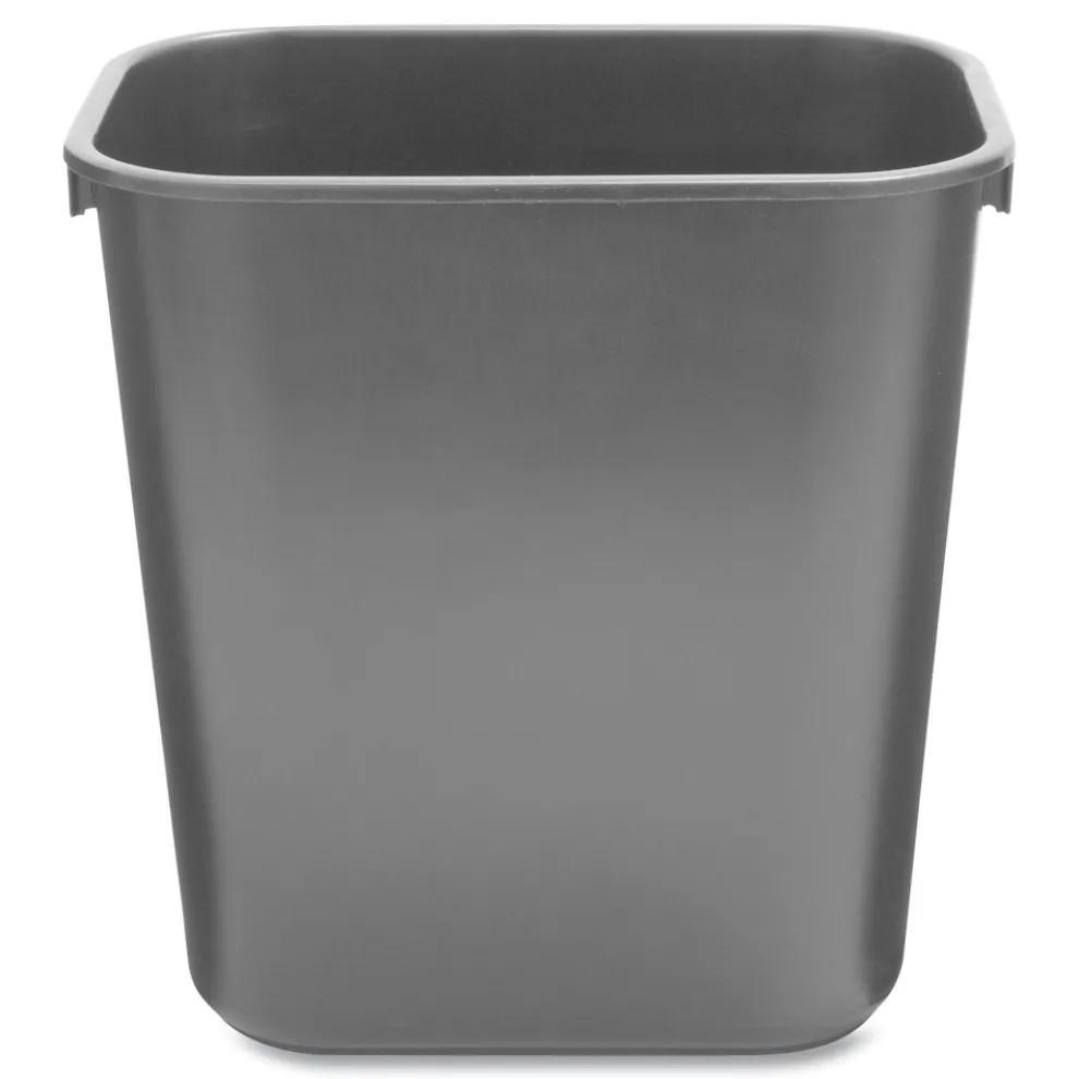 Rubbermaid Commercial 3.5-Gallon Rectangular Deskside Wastebasket - Black