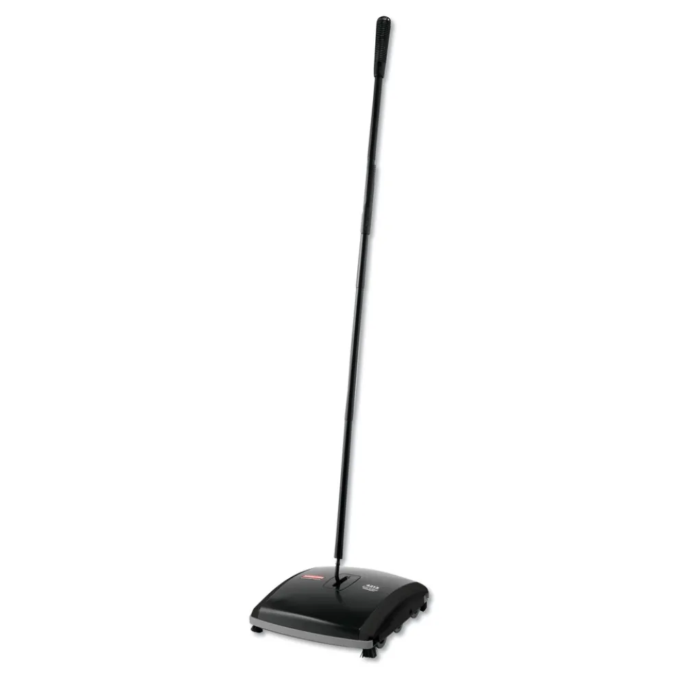 Rubbermaid Commercial 44 in. Steel/Plastic Handle Dual Action Sweeper - Black/Yellow