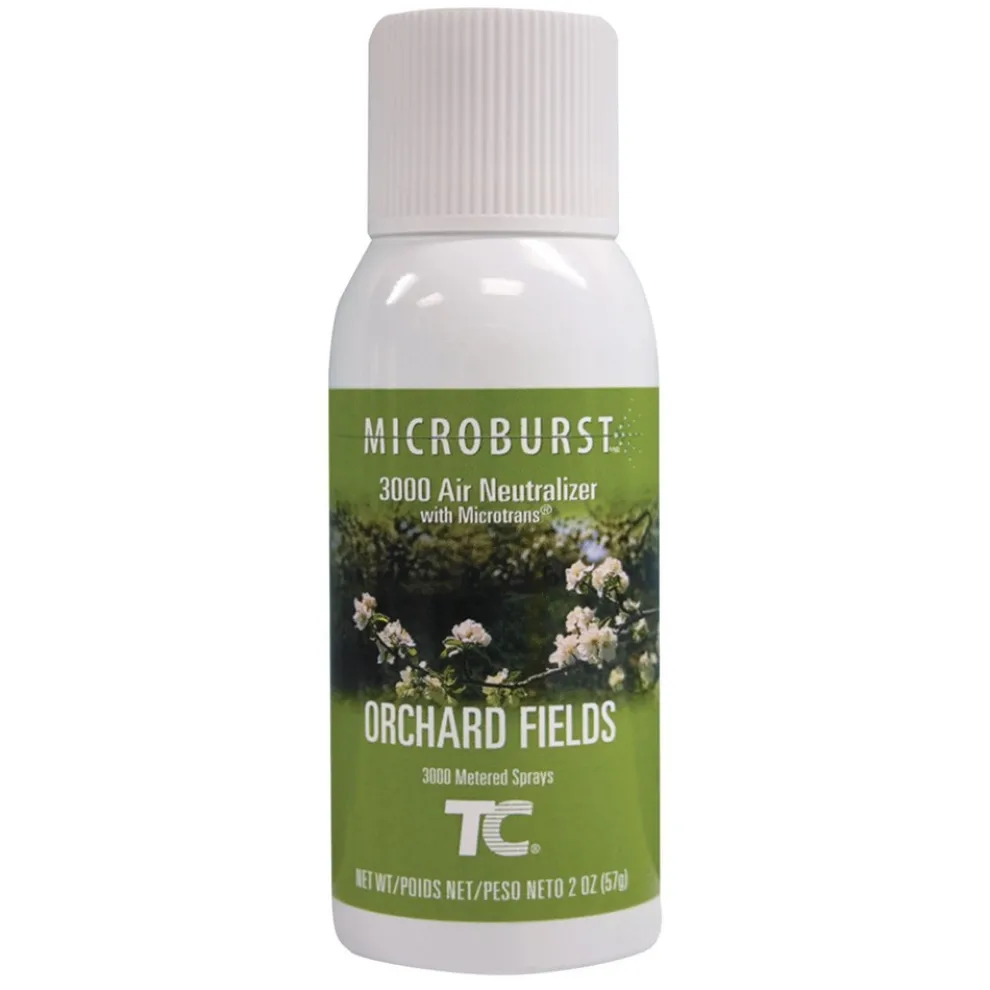 Rubbermaid Commercial Microburst 3000 2 oz. Aerosol Spray Refill - Orchard Fields (12/Carton)