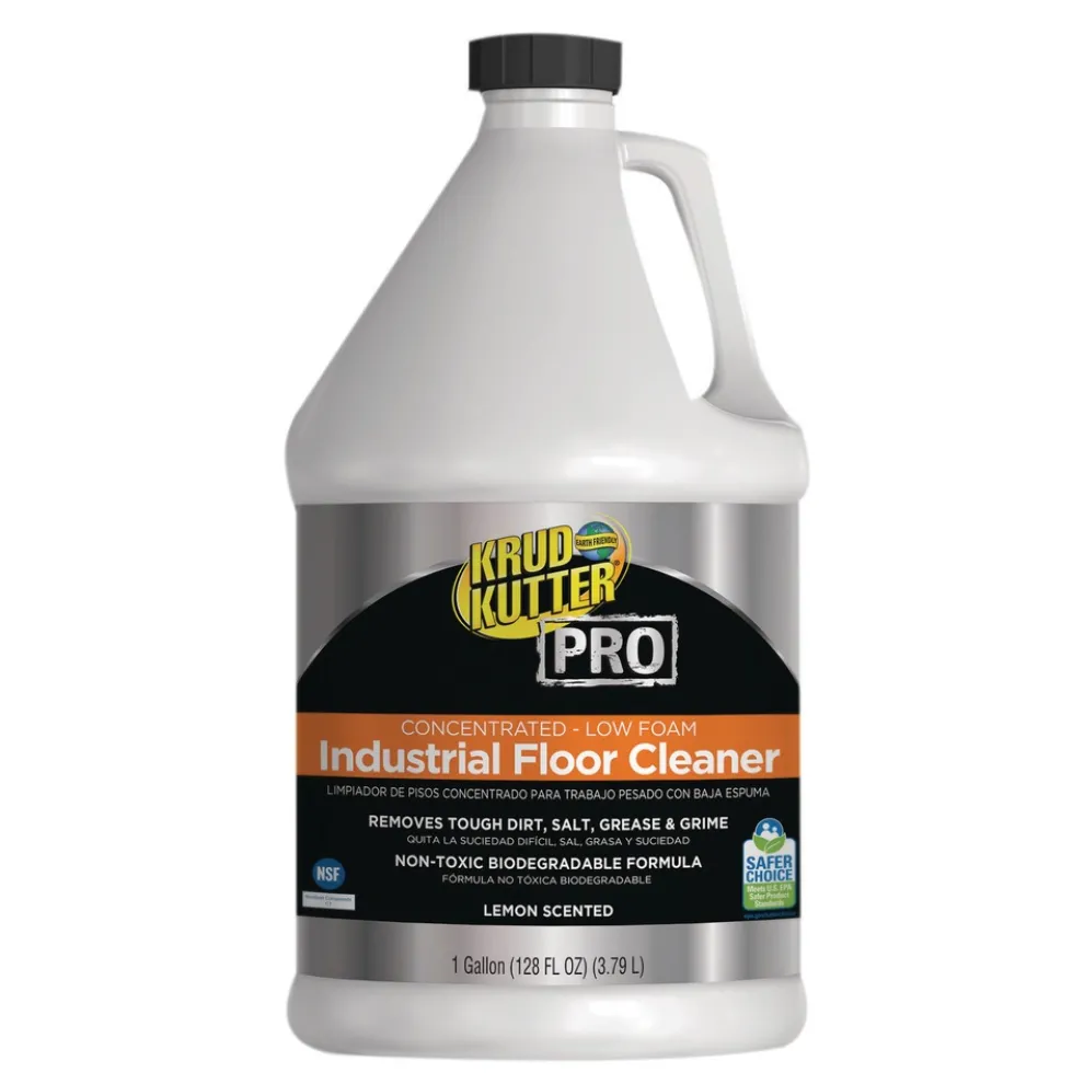 Rust-Oleum 1 Gallon Industrial Low Foam Floor Cleaner - Lemon Scent (4/Carton)