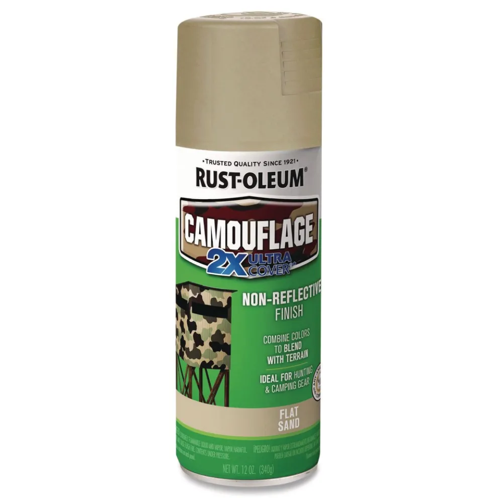 Rust-Oleum 12 oz. Aerosol Can Camouflage Spray Paint - Flat Sand