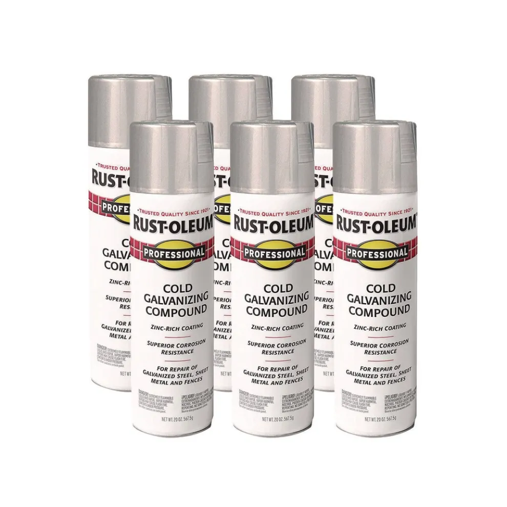 Rust-Oleum 7585838 Professional 20 oz Galvanizing Compound - Flat Cold Gray (6/Carton)