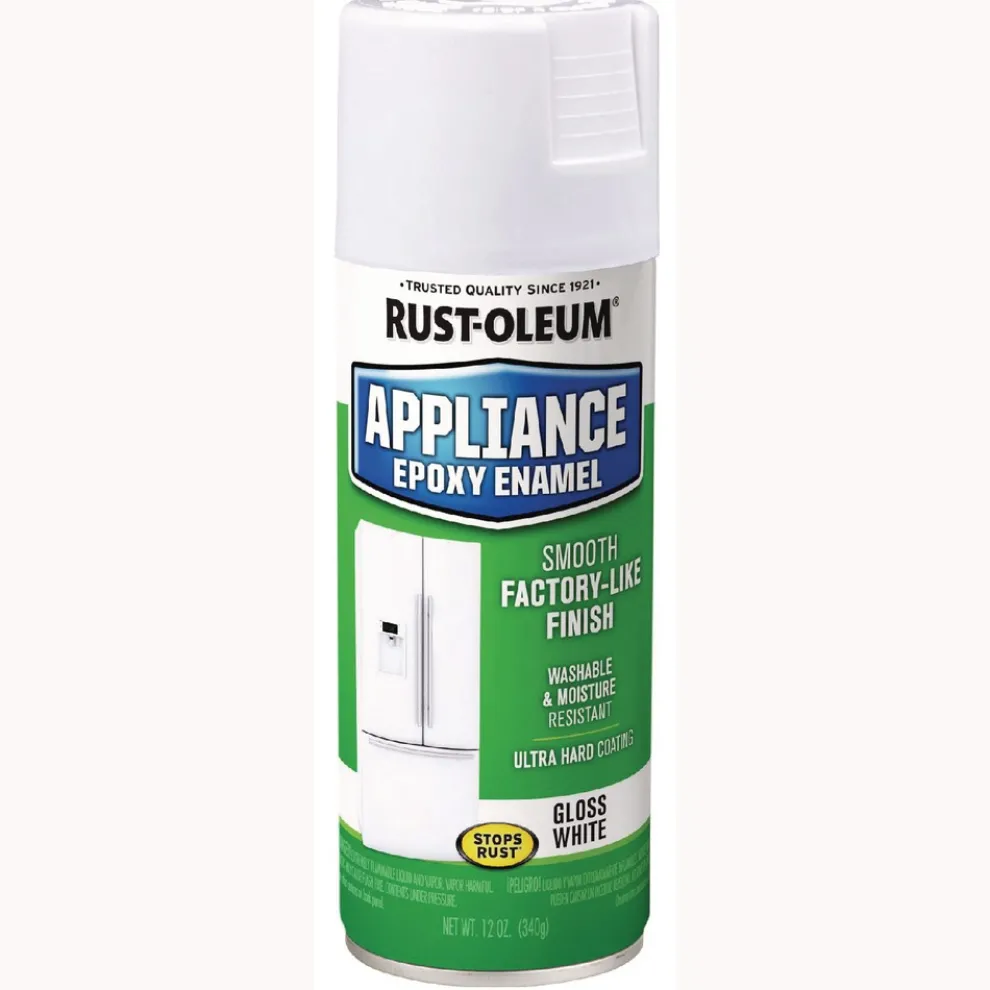 Rust-Oleum Specialty Appliance Epoxy Spray Paint, Gloss White, 12 oz Aerosol Can, 6/Carton