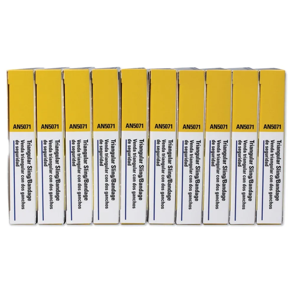 First Aid Only 40 in. x 40 in. x 56 in. First-Aid Refill Sling/Tourniquet Triangular Bandages (10/Pack)
