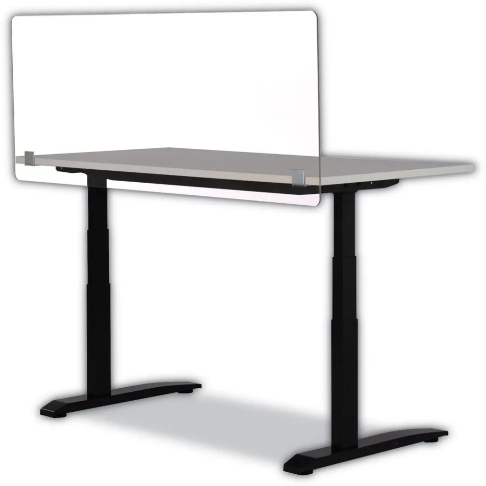 Safco 7517CL 59.5 in. x 2.5 in. x 23.5 in. 7517 Series Acrylic Wellness Panel - Clear