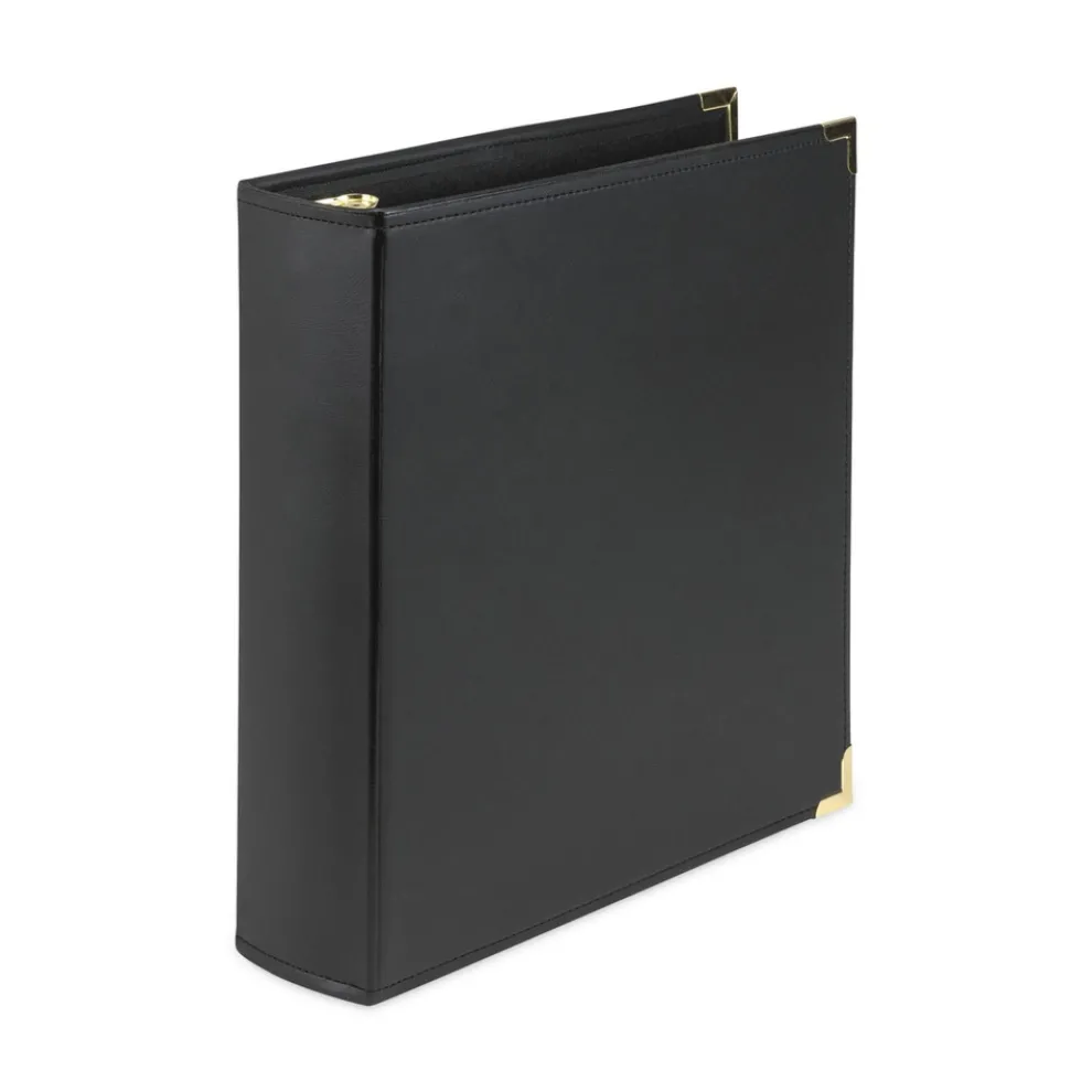 Samsill Classic Collection 11 in. x 8.5 in. 3 Rings 2 in. Capacity Ring Binder - Black
