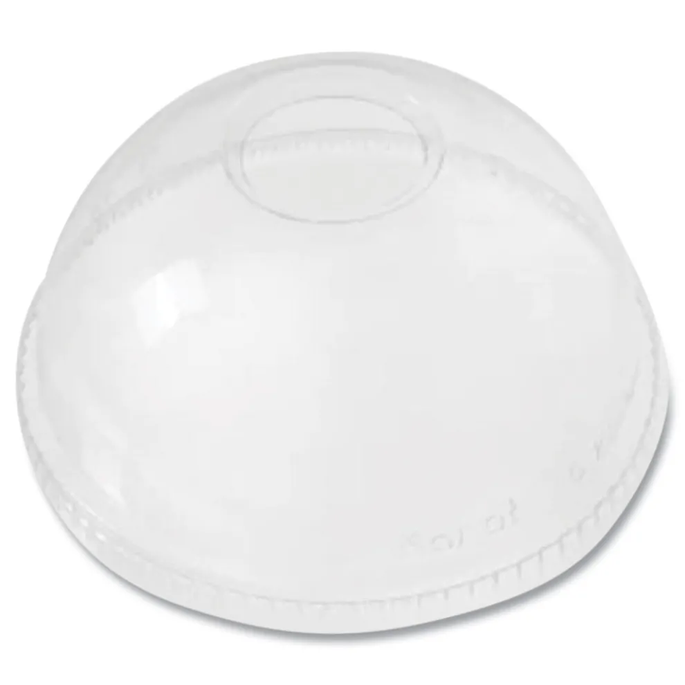 Karat 12 oz. to 24 oz. Cold Cup Dome PET Plastic Lids - Clear (1000/Carton)