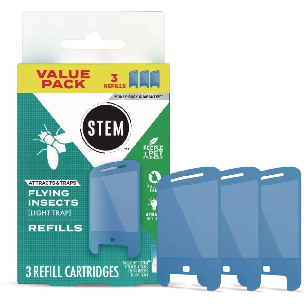 SC Johnson STEM Light Trap Refills 3 Refills/Pack 8 Packs/Carton