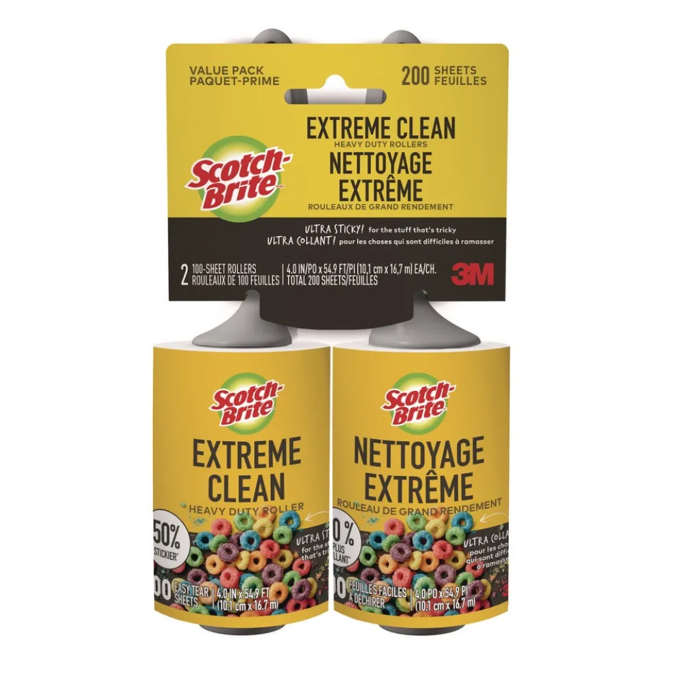 Scotch-Brite Extreme Clean Lint Roller (2/Pack)