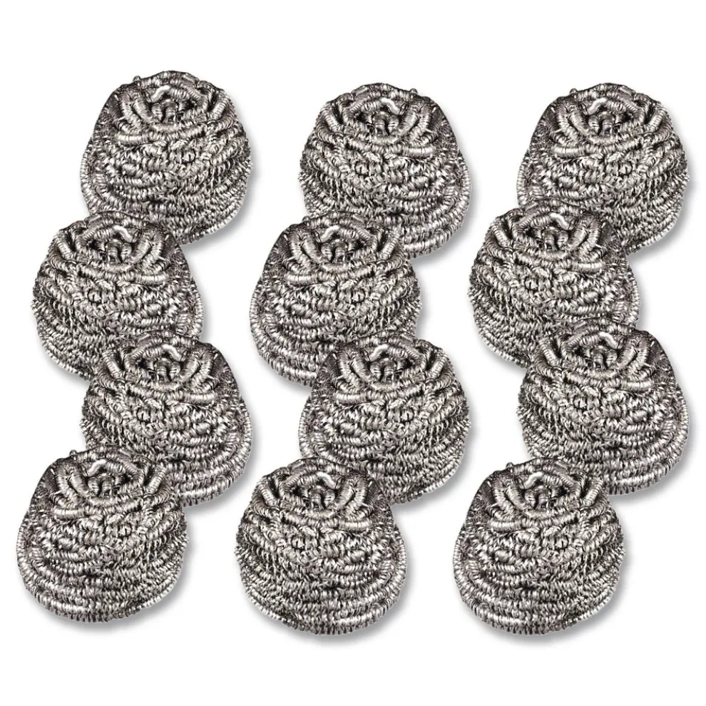 Scotch-Brite Stainless Steel Scrubber - Silver (12/Carton)