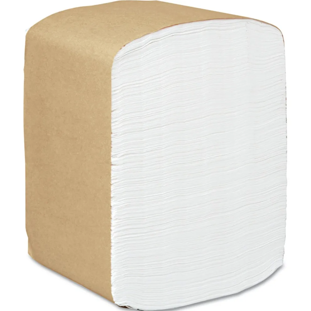 Scott 98740 13 in. x 12 in. 1-Ply Full-Fold Dispenser Napkins - White (6000/Carton)