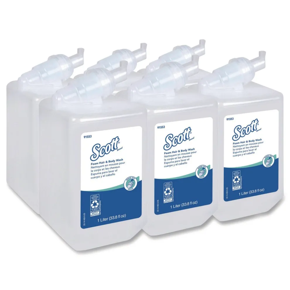 Scott 91553 1000 ml Pro Foam Hair and Body Wash Refill - Floral (6/Carton)