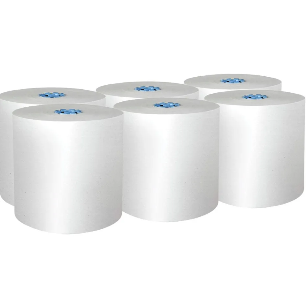 Scott 43959 1-Ply 7.5 in. x 900 ft. Pro Hard Roll Paper Towels with Absorbency Pockets for Scott Pro Dispenser - Blue Core Only (6/Carton)