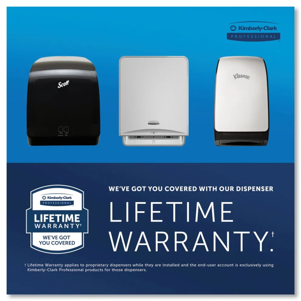 Scott Essential 12.7 in. x 9.57 in. x 15.76 in. Electronic Hard Roll Towel Dispenser - Black (1/Carton)