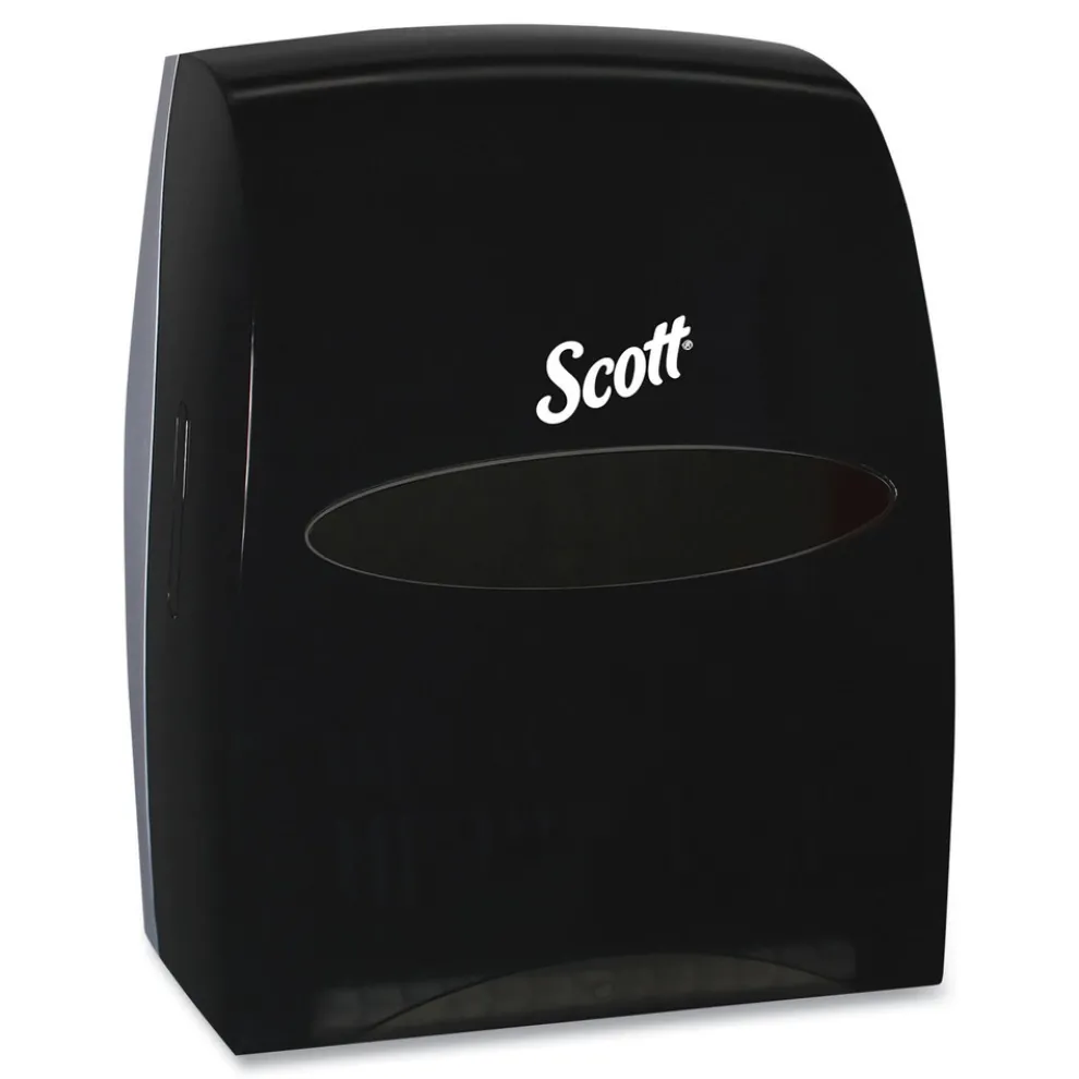 Scott Essential 13.06 in. x 11 in. x 16.94 in. Manual Hard Roll Towel Dispenser - Black (1/Carton)