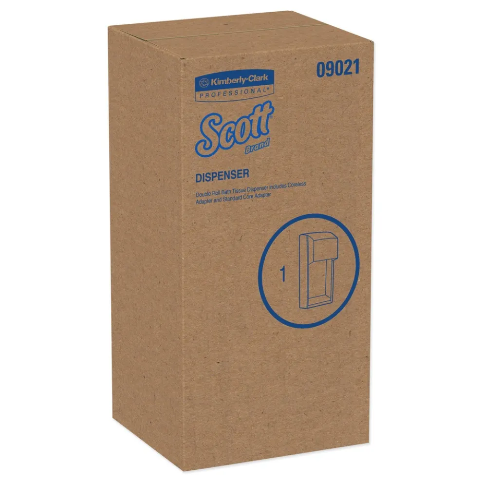 Scott Essential 6 in. x 6.6 in. x 13.6 in. Plastic Tissue Dispenser - Smoke (1/Carton)