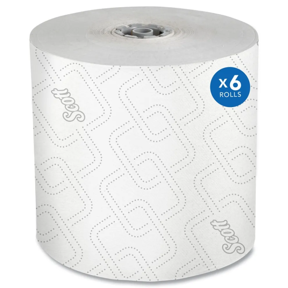 Scott 1-Ply 1150 ft. Pro Hard Roll Paper Towels with Elevated Scott Design for Scott Pro Dispenser - Gray Core Only (6/Carton)