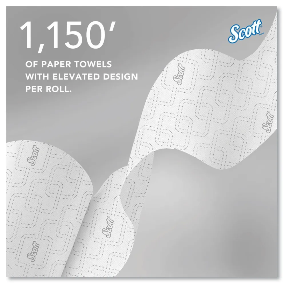Scott 1-Ply 1150 ft. Pro Hard Roll Paper Towels with Elevated Scott Design for Scott Pro Dispenser - Gray Core Only (6/Carton)