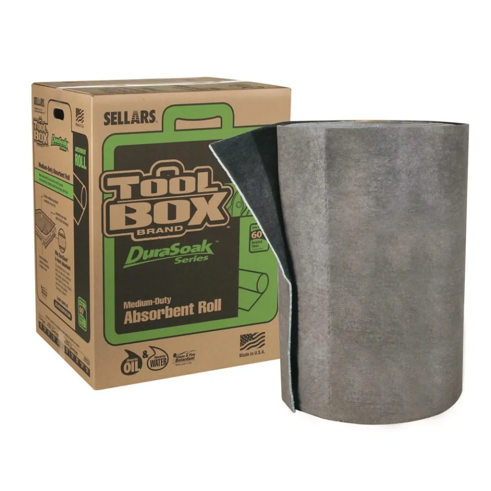 Sellars 40 Gallon 28.5 in. x 125 ft. DuraSoak Universal Sorbents Medium Duty Roll Pad (1/Carton)