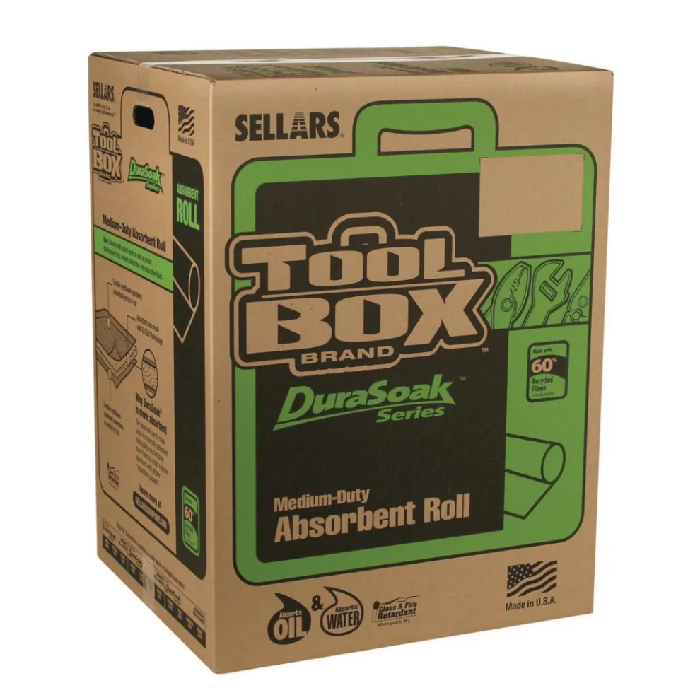 Sellars 40 Gallon 28.5 in. x 125 ft. DuraSoak Universal Sorbents Medium Duty Roll Pad (1/Carton)