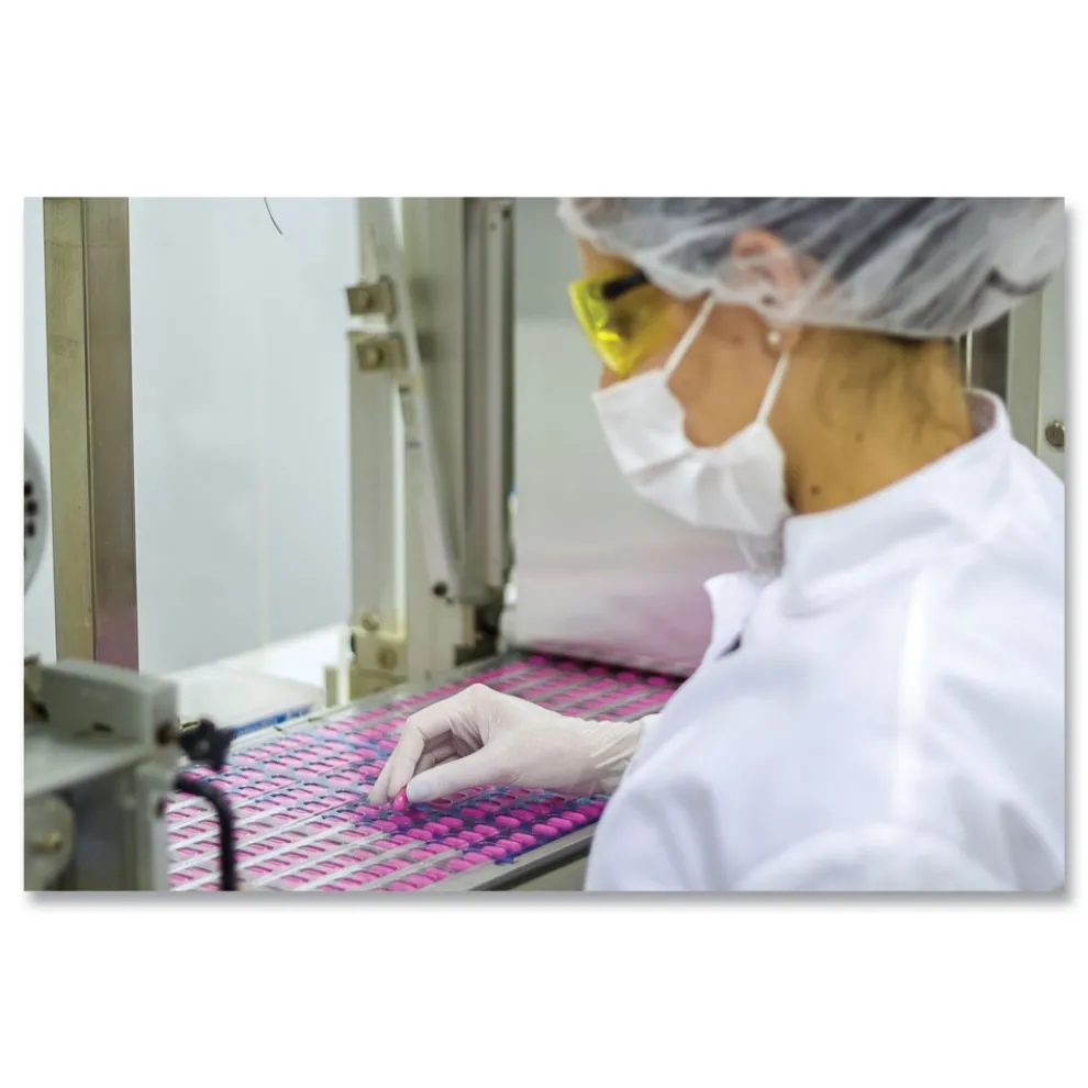 SemperCare 5 mil Powder-Free Latex Examination Gloves - Large/Cream (1000/Carton)