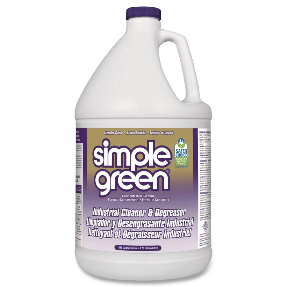 Simple Green 1 Gallon Industrial Cleaner and Degreaser - Lavender Scent (6/Carton)
