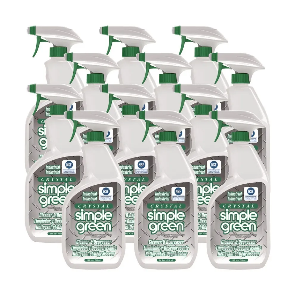 Simple Green Crystal 24 oz Spray Bottle Industrial Cleaner/Degreaser (12/Carton)