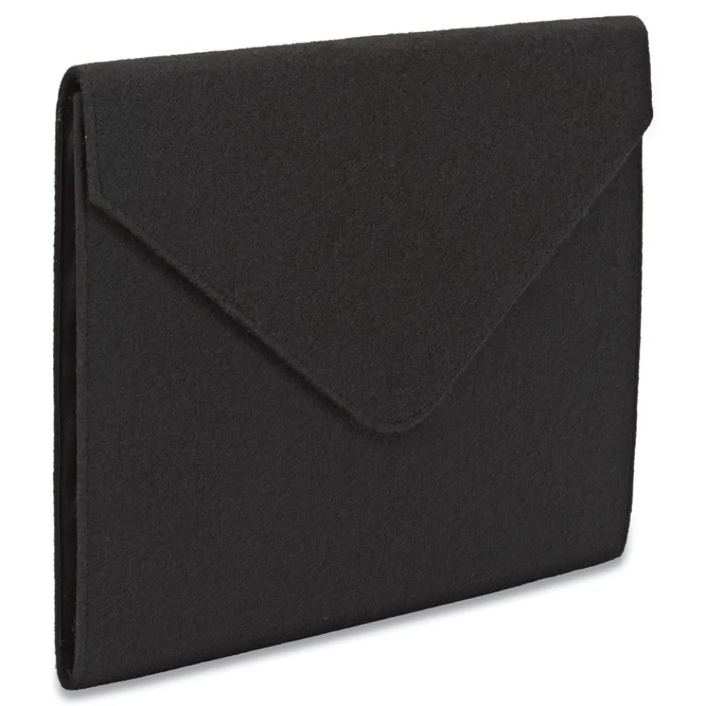 Smead 2 in. Expansion Letter Size Soft Touch Cloth Expanding Files - Black