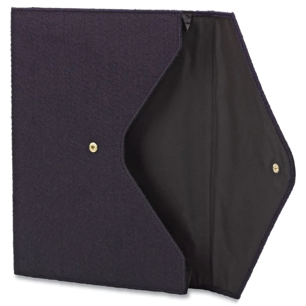 Smead 2 in. Expansion Letter Size Soft Touch Cloth Expanding Files - Dark Blue