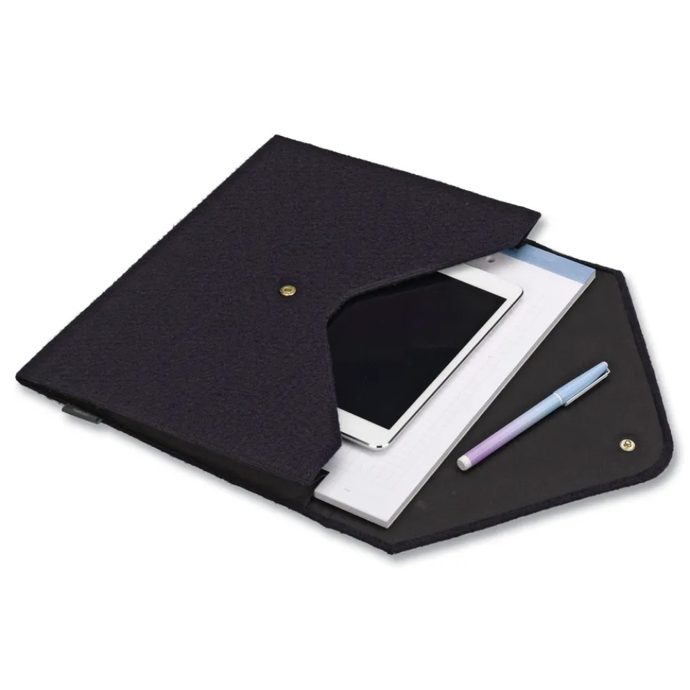 Smead 2 in. Expansion Letter Size Soft Touch Cloth Expanding Files - Dark Blue