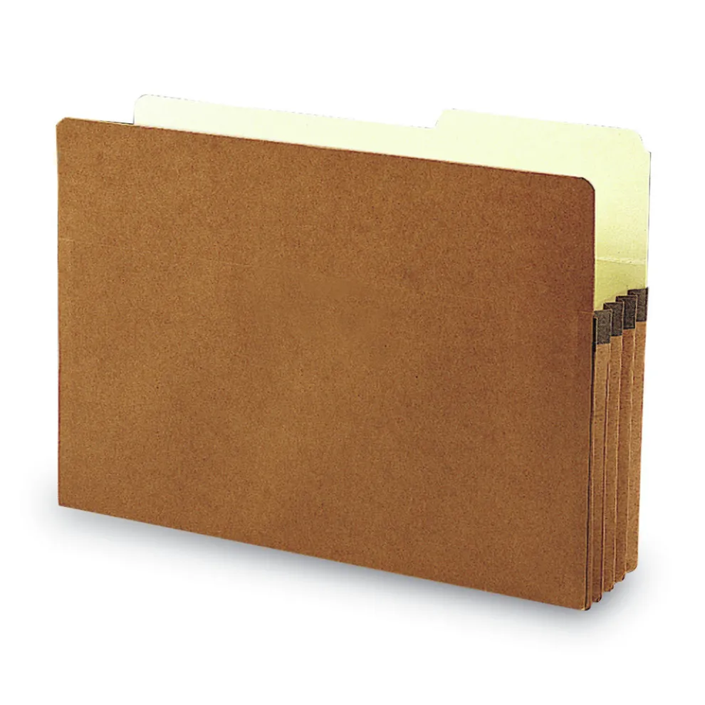 Smead 3.5 in. Expansion Legal Size Redrope Drop Front File Pockets with 2/5-Cut Guide Height Tabs (25/Box)