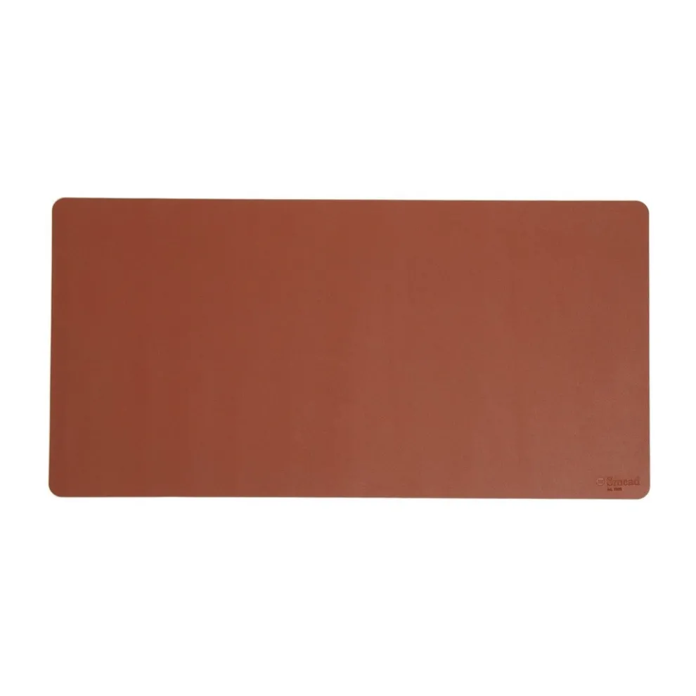 Smead 31.5 in. x 15.7 in. Vegan Leather Desk Pads - Brown