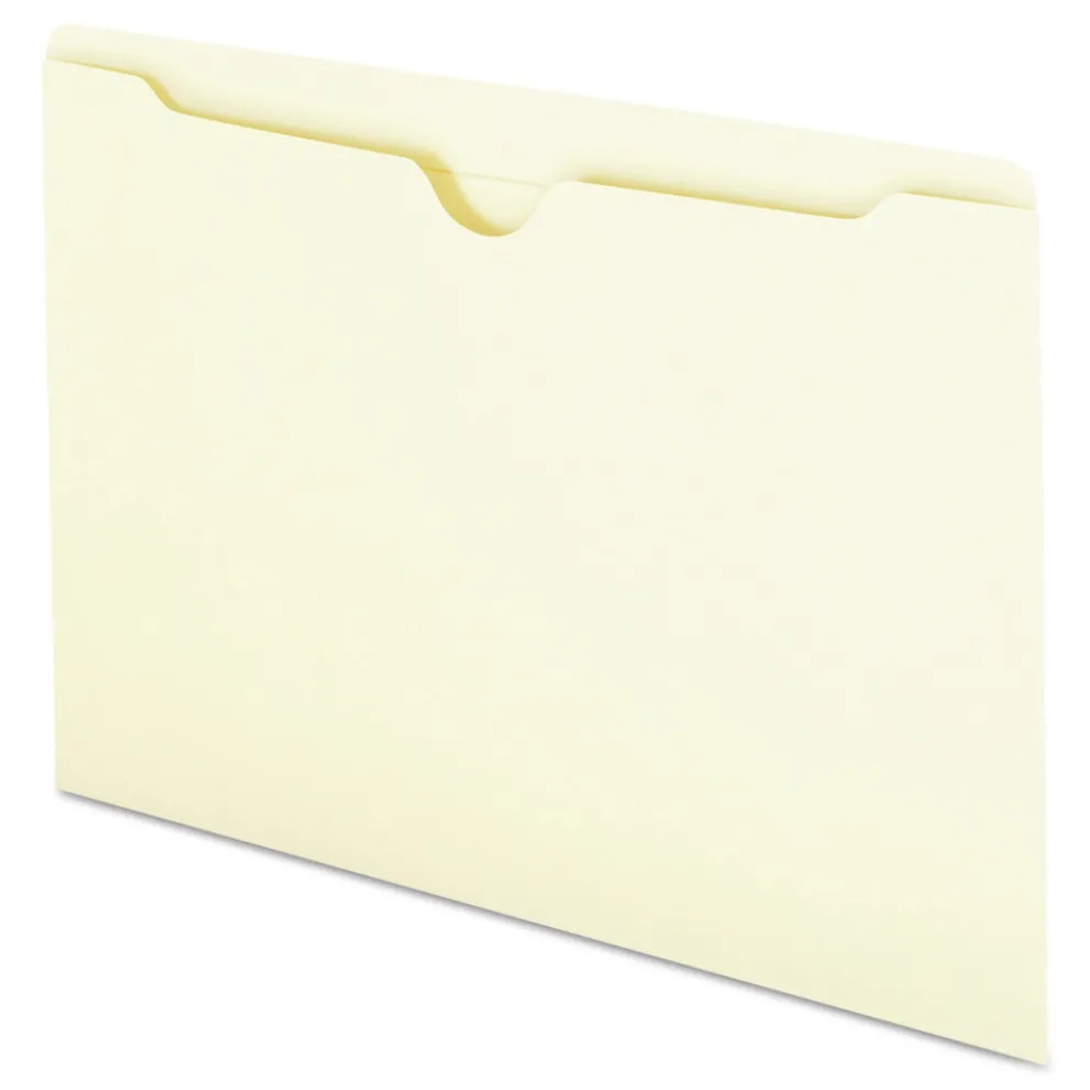 Smead 2-Ply Straight Tab Legal Size File Jackets - Manila (100/Box)