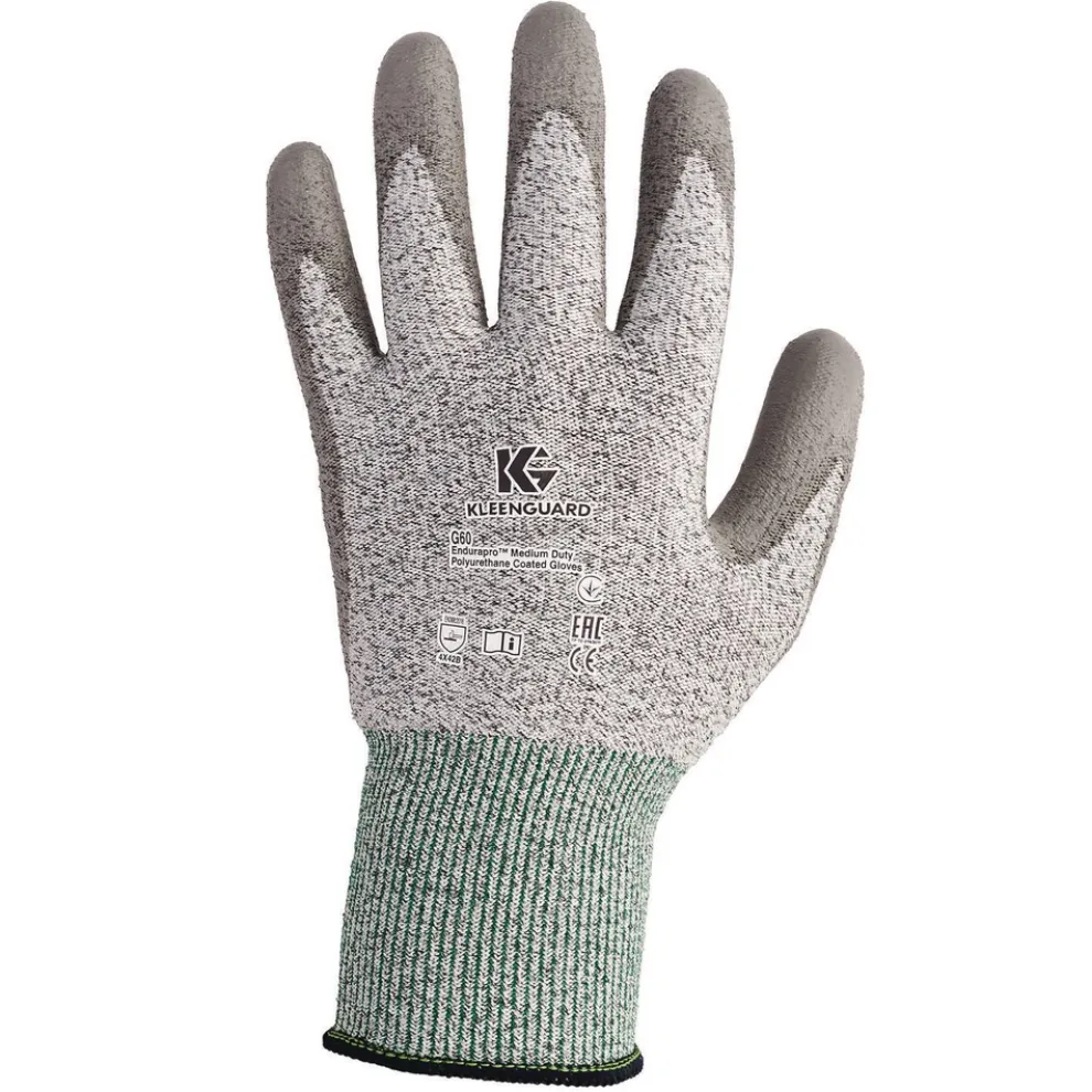 Ansell EN388: 4X42B 9 in. Long G60 Level 3 Economy Cut Resistant Gloves - Large (Size 9), Gray/Marled Gray (12 Pairs/Carton)