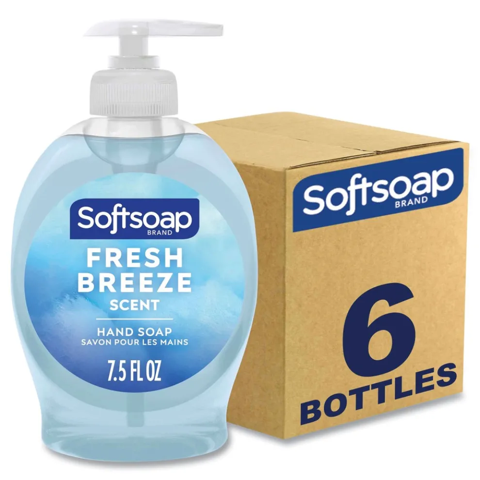 Softsoap US04964A 7.5 oz. Softsoap Liquid Hand Soap Pumps - Fresh Breeze Scent (6/Carton)