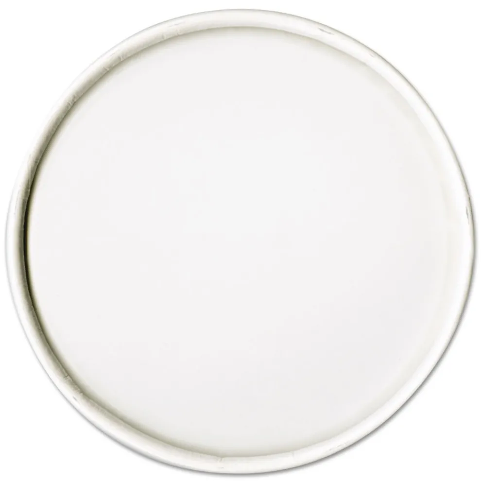 SOLO 16 oz Spiral-Wound Paper Hot Cup Lids - White (20/Carton)