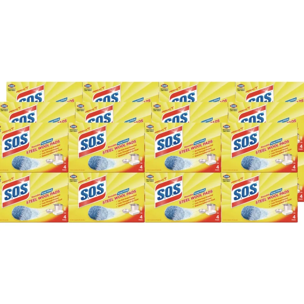 S.O.S. Steel Wool Soap Pad (24/Carton)