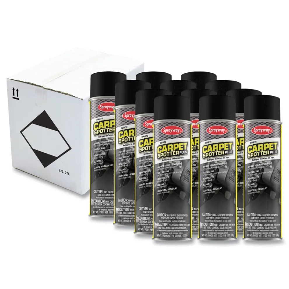 Sprayway 18 oz. Aerosol Spray Carpet Spotter Plus - Butyl Scent (12/Carton)