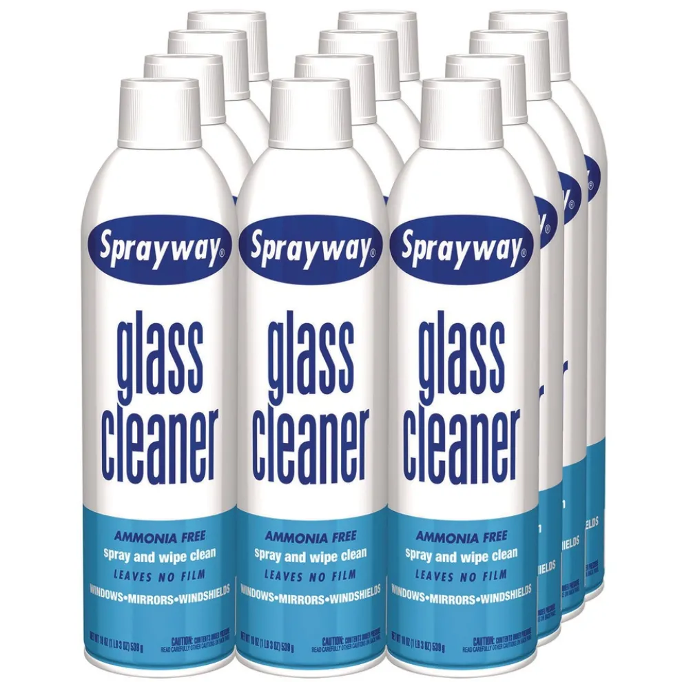 Sprayway 19 oz. Aerosol Spray Glass Cleaner (12/Carton)