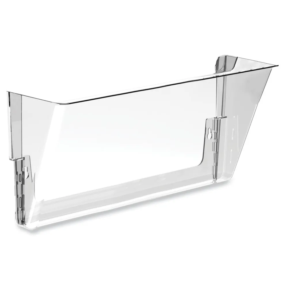 Storex 13 in. x 4 in. x 7 in. Letter Size Wall File - Clear