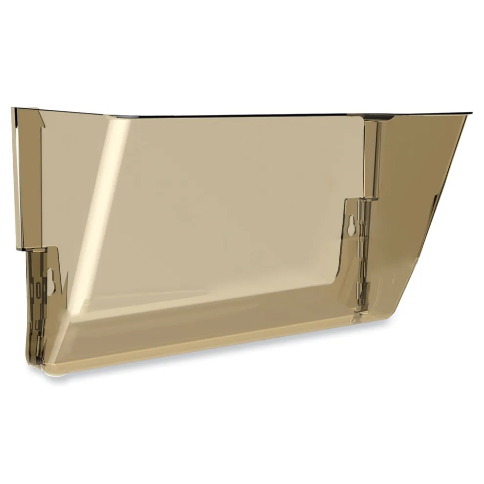 Storex 13 in. x 4 in. x 7 in. Letter Size Wall File - Smoke