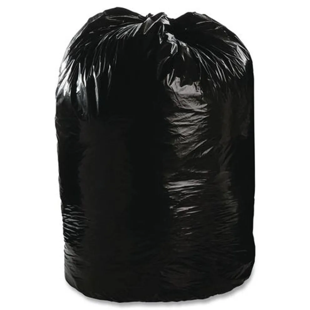 Stout by Envision 43 in. x 49 in. 56-Gallon 1.5 mil. Total Recycled Content Plastic Trash Bags - Black/Brown (100/Carton)