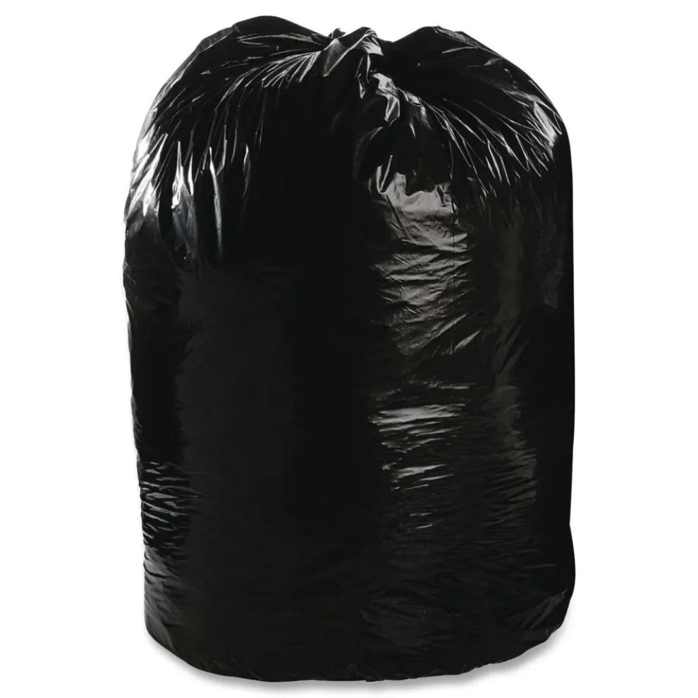 Stout by Envision 38 in. x 60 in. 1.5 mil. 60 Gallon Total Recycled Content Plastic Trash Bags - Brown/ Black (100/Carton)
