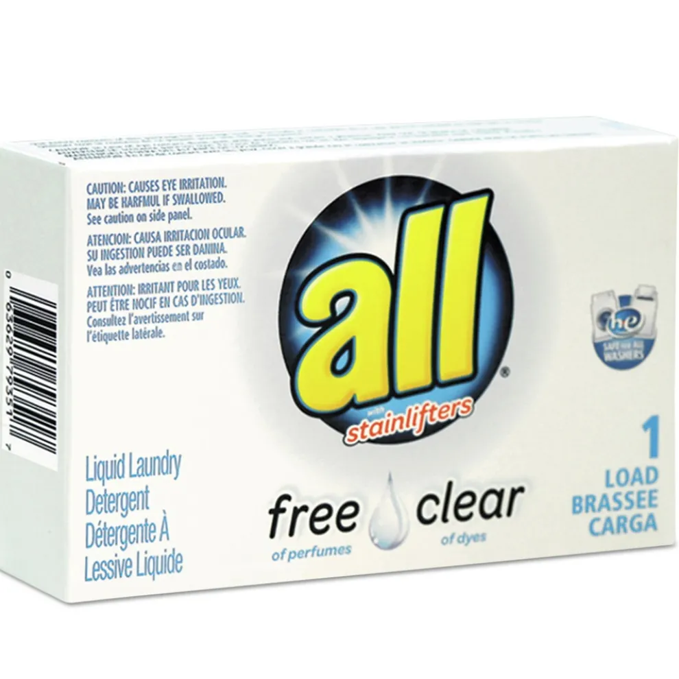 Surf Free Clear HE 1.6 oz Vend-Box Liquid Laundry Detergent - Unscented (100/Carton)