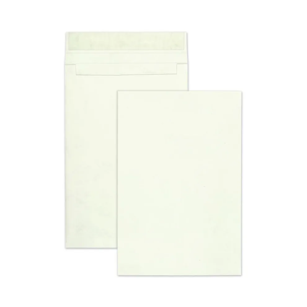 Survivor 12 in. x 16 in. No. 15-1/2 Lightweight 14 lbs. Tyvek Open End Expansion Mailers - White (100/Carton)