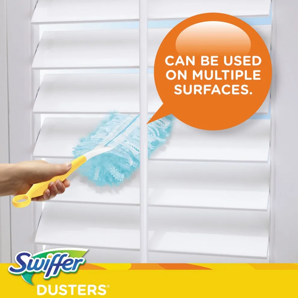 Swiffer 2 in. x 6 in. Dust Lock Fiber Refill Dusters - Light Blue (72/Carton)