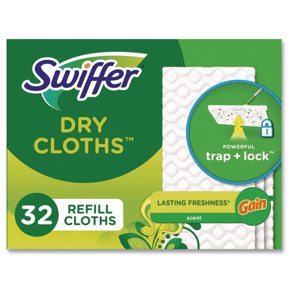 Swiffer 8 x 10.4 Dry Refill Cloths - White (4/Carton)
