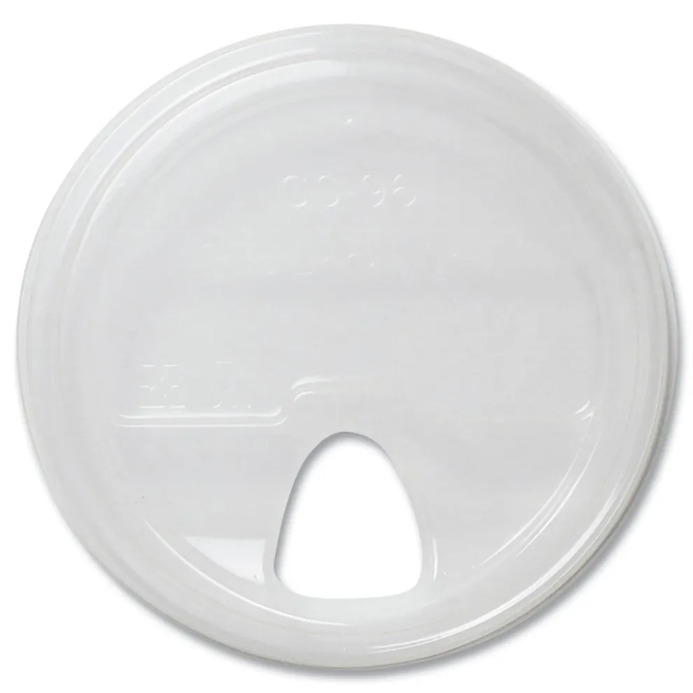 World Centric Plastic PLA Clear Cold Cup Lids Fits 9 oz to 24 oz Cold Cups - Clear (1000/Carton)