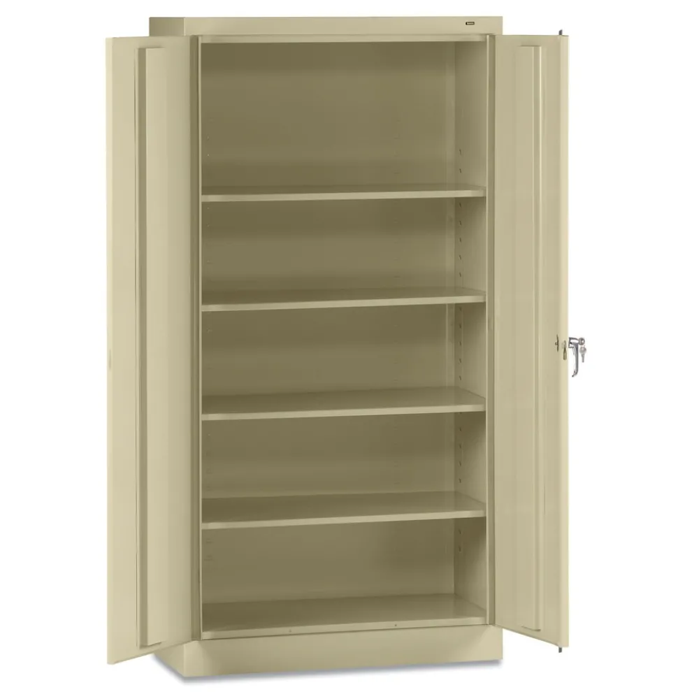 Tennsco 30 in. x 18 in. x 72 in. Assembled High Standard Cabinet - Putty