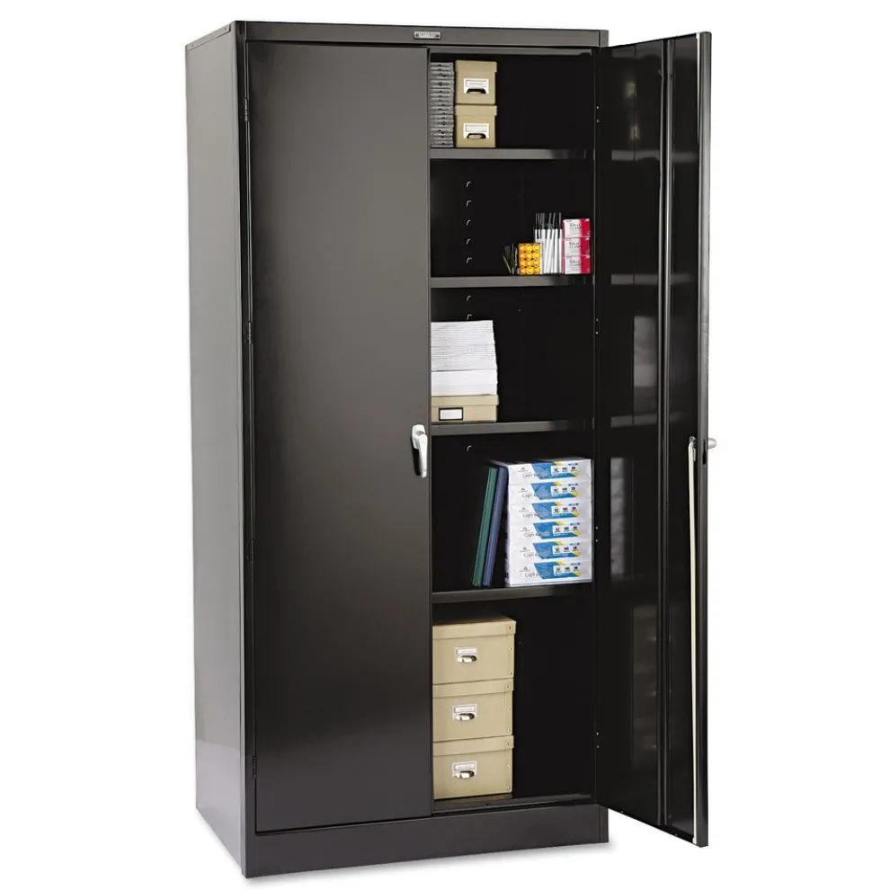 Tennsco 36 in. x 24 in. x 78 in. High Deluxe Cabinet - Black